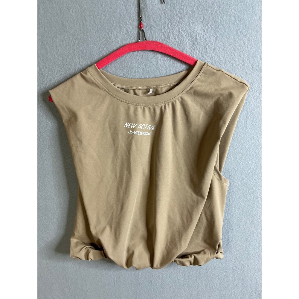 VFU Top Women's Medium Active Top Muscle Tank Comfortism‎ Sleeveless Casual
